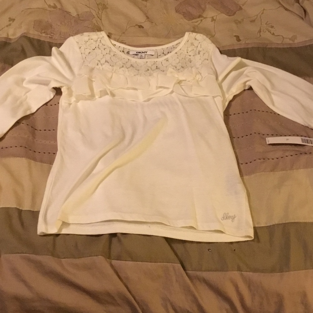 NWT Girls SZ XL off-white pretty blouse